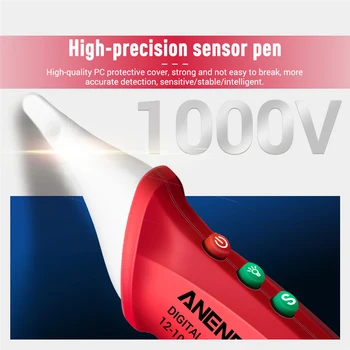 ANENG VC1018 Electric Senzor Tester Stilou Digital Inteligent de Tensiune AC Metru 1000V Voltmetru Buzzer Detector Pentru Instrument Electric