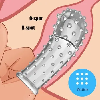 7 Modelul Nou Punctul G Stimulare Degetul Maneca Masturbari Erotic Sex Jucărie Pentru Femeie Homosexuali Penis Sleeve Sex Masturbator Reutilizabile Prezervativ