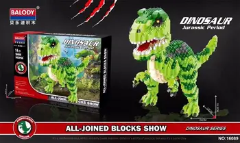 1457pcs+ 16089 16088 Mini Blocuri Dinozaur Verde Clădire de Jucarie Model Clasic Jurassic Park Figura Jucării Acasă Joc Distractiv