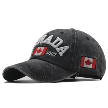 Doit spălat bumbac șapcă de baseball hat pentru femei, bărbați mama tata pălărie CANADA litere broderie de sport în aer liber sepci snapback gorras