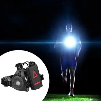 Funcționare în aer liber Lumina de Încărcare USB Noapte de Siguranță Lumini de Avertizare LED Piept Lampă în aer liber de Mers pe jos de Noapte Jogging, Alergare, Ciclism Lumina
