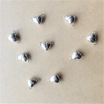 10buc / Set Moda Aliaj Magnet Inima Farmecul Brățară de Bijuterii Accesorii Colier Magnet Cataramă Accesorii