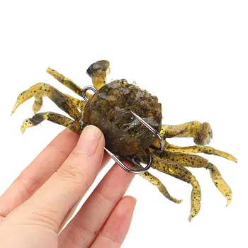 8cm de 34,5 g Maniacale Crab Nada de Pescuit, Cârlige de Bass de apă Sărată Wrasse Mare Cod de Pescuit Momeală de Pescuit Jig Crab Artificiale Cârlige