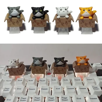 ABS Personalizate Desene animate Anime Cat Keycap Jos Taste cu iluminare din spate Cadou Pentru Cherry MX Tastatură Mecanică Capac Cheie