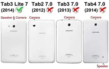 Funda Caz Pentru Samsung Galaxy Tab 3 lite 7.0 T110 T111 T piele PU Stand de Acoperire pentru Samsung Tab tab 3 lite 7.0 T113 T116 Coque