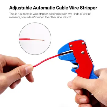 0.2-6 MM Pătrat Reglabil Automat de Cablu de Sârmă Stripteuză Cu Cutter Duckbill Îndoiți Nas Bolt Clește de Dezizolat Sârmă