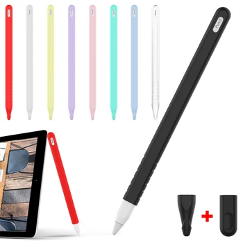 Husa silicon pentru Apple Pencil a 2-Manșon de Protecție a Pielii Titularul de Acoperire pentru iPad Pro, Tableta Dovada de Praf Non-Alunecare Accesorii Pen