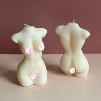 3D lumânare forma corpului Mucegai Silicon femei Mucegai de sex Masculin și de sex Feminin de Artă de Design Lumânare Face Sapun de Ciocolata Tort de Decorare