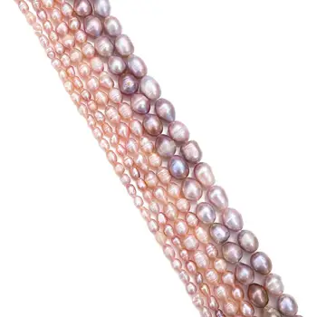 Naturale de apă Dulce Pearl Margele 35cm Neregulate Orez Forma de Margele pentru Bijuterii DIY Femei Colier Elegant