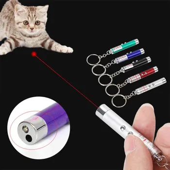 1 BUC Amuzant animale de Companie LED Laser Animal de casă Pisică Jucărie 5MW Red Dot Lumina Laser Jucărie Laser 650Nm Pointer Laser Pen Jucărie Interactiv cu Pisica
