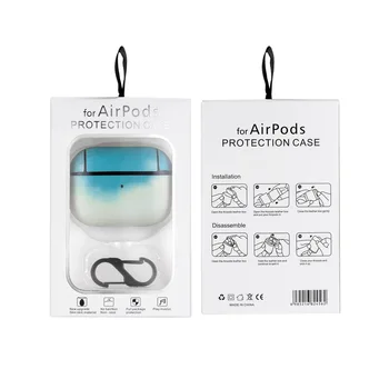 Pentru Airpods Pro Acoperă Acuarelă Apple Airpod Pro 3 Lux Cască Caz Curcubeu Autocolant Piele Cover Designer Aer Pod Caz