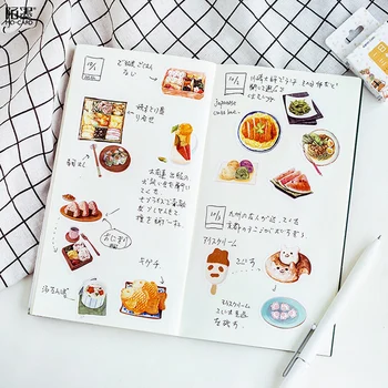 45 Buc/cutie alimente Delicioase mini hârtie pachet autocolant DIY jurnal de decorare autocolant album scrapbooking