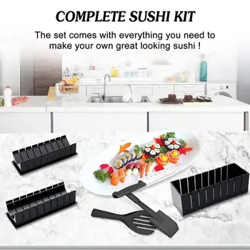 10 BUC/Set Sushi Maker Kit Echipamente,Orez Japonez Tort Minge Face Sushi Mucegai Multifunctional Rola Instrumente de Mucegai Sushi X0I9
