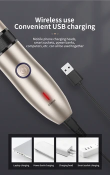 KONKA USB Tuns Reincarcabila Orihuela Trimmer cu Acumulator aparat de Ras Trimmer Barba 0mm Ceram Lama Barbati Frizer Masina de tuns