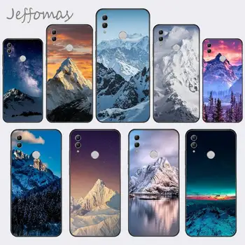 Zăpadă Peisaj Montan de Pădure Cazul în care Telefonul Pentru Huawei honor Amice P 9 10 20 30 40 Pro 10i 7 8 x Lite nova 5t