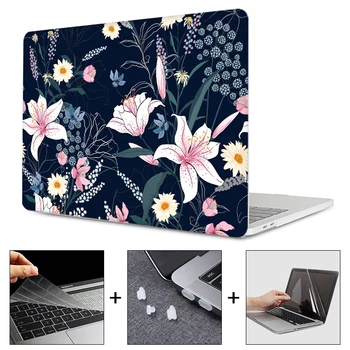 MTT Caz Laptop Pentru Macbook Pro Air 13 2020 M1 A2337 A2338 Floral Capac Greu Pentru Mac book 11 12 15 16 inch Funda Accesorii