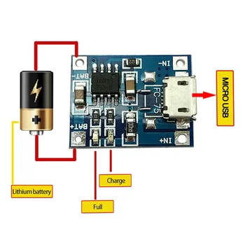 Tip-c/Micro/Mini USB 5V 1A 18650 TP4056 Litiu Baterie Modul de Încărcare Bord Cu Protecție
