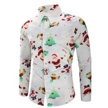 Tricouri de moda Pentru bărbați Bărbați Casual, Fulgi de zăpadă, Moș crăciun Bomboane Tipărite de Crăciun Tricou Top Bluza de Îmbrăcăminte pentru Bărbați Combinezon Homme de Sus