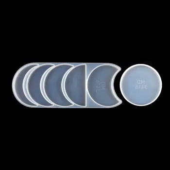 2021 noi bijuterii DIY instrumente de mucegai silicon eclipsa de rășină mucegai astronomie crescent moon phase silicon UV rășină mucegai