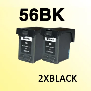 2 buc Pentru hp56 negru cartuș de cerneală compatibile pentru 56 C6656A PSC1110/1210/1350/2105/2108/2110/2115
