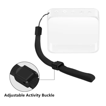 TPU Protector Piele Caz Acoperire Cu Curea de Mână pentru JBL GO 2 compatibil Bluetooth Speaker