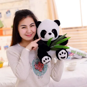 9-20cm Panda Drăguț Jucării de Pluș Cu Frunze de Bambus Urs Perna Moale Animale de Desene animate Panda de Pluș Pandantiv Păpușă Amuzant Jucărie pentru Copii Cadouri