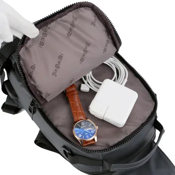 Nouă bărbați personale de buzunar sac mare capacitate simplu ipad piept geanta smart USB de încărcare umăr geanta mesager crossbody sac de mână