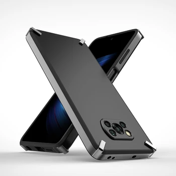 POCO X3 NFC Telefon Caz pentru Funda Xiaomi Poco X3 NFC Caz Albastru Rosu Negru de Lux Greu de Bara Matasoasa 360 Acopere pe Deplin Capa Bărbați Femei