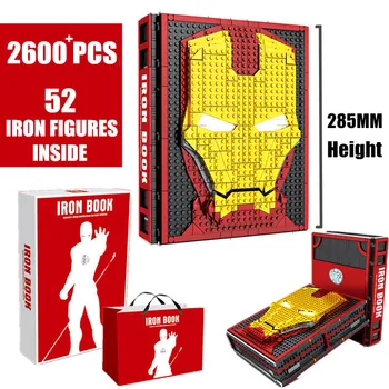 Noi Marvel Avengers 2895PCS 52 Cifre Ironman Spiderman Eroul Cifre de Afișare Colecție de Carte Bloc Cărămizi de Jucărie Cadou Copil