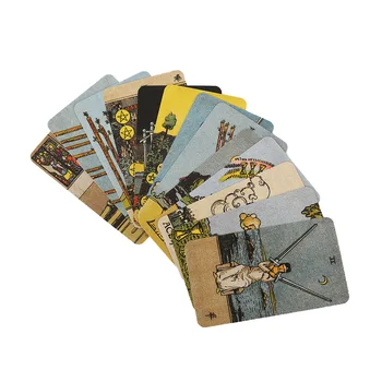 Smith-Waite Tarot Boardless Ediție engleză pentru Divinație Carte de Tarot Oracle Carte de Joc de Bord pentru Adult cu PDF Orientare