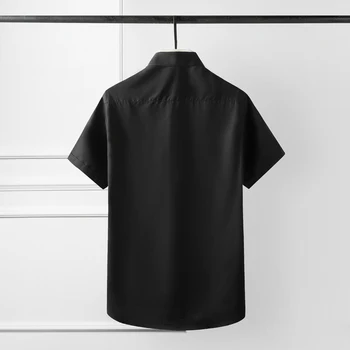 De Brand, de Afaceri de Imprimare Digitală maneca Scurta Camasa Barbati Eleganta Slim Tricouri Casual Pentru Bărbați de Înaltă Calitate de Afaceri de sex Masculin Camisas