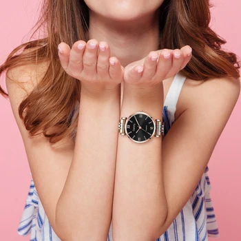 Elegante Femei Brățară Ceas Curea De Metal Rotund Dial Stras Rotund Cuarț Ceas De Mână Bijuterii 2021 Simplu Moda Femei Cadouri