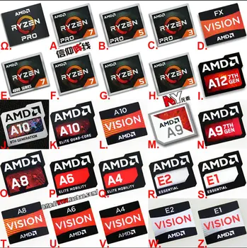Fabrica Ridicata Procesor AMD Seria ATHLON Ryzen R 3 5 7 Logo-ul PRO7 Generație A9A12 Eticheta Autocolant