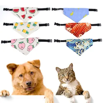 Câinele Reglabil Cravată De Companie Guler De Câine Cățeluș Cat Eșarfă Guler Drăguț Moale Cravată Guler Accesorii Pentru Animale De Companie Stil De Vara