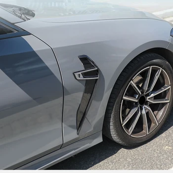 Masina la Exterior Benzi Autocolante Pentru BMW Seria 3 G20 2019-2021 ABS Fibra de Carbon Stil Negru Fender Partea de Evacuare a Aerului Capacul Ornamental