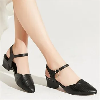 TIMETANGsummer nou de înaltă calitate gol gol piele sandale femei, sandale de moda elegante, sandale cu toc de dimensiuni mari sandale