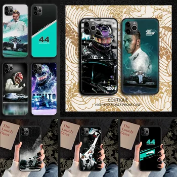 F1 Lewis Hamilton 44 Telefon Acoperi Caz corp Pentru iphone 5 5s se 2 6 6s 7 8 12 mini plus X XS XR 11 PRO MAX black art Etui 3D