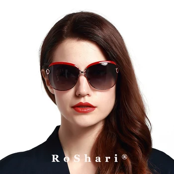 ROSHARI A41 Femei ochelari de Soare Polarizat Retro de Lux Doamnelor Designer de Brand de Moda Ochelari de Soare Ochelari de oculos de sol