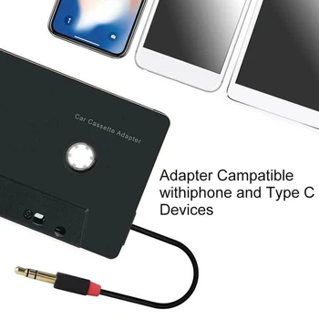 3.5 mm cu Patru Canale Anti-Încurcat Mini ABS Casetofon Adaptor Audio Auto-