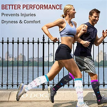 58 Stil Ciorapi De Compresie De Vară Bărbați Femei Șosete Ciclism Edem Diabet, Varice Funcționare Sport Ciorapi De Compresie