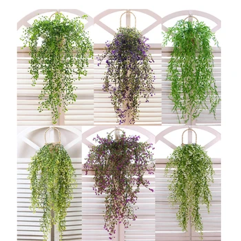 Simulate Frunze Artificiale Flori De Viță De Vie Agățat Plante Artificiale Ghirlanda Home Garden Festival Petrecere De Nunta Decoratiuni Pentru Gradina