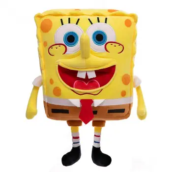 45Cm Kawaii Spongebob Squarepants Papusa de Plus Desene animate de Animale de Pluș Umplute Cârpă de Bumbac Papusa de Desene animate Păpuși Moi Jucării pentru Copii