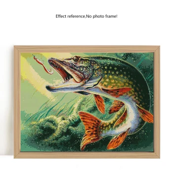 Evershine 5D DIY Diamant Pictura Pește Complet Stras Pătrat Imagine Diamant Broderie Vanzare Animale Mozaic Decor Acasă Cadou