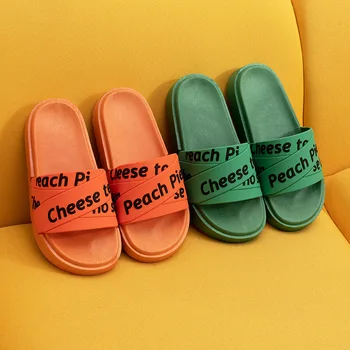 NOUĂ Femei Papuci de Casa Pantofi Fete de Moda Doamnelor Scrisori de Casa Încălțăminte pentru Copii de Interior Duș-Wearings Special Drăguț