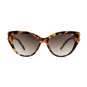 2021 European și American cadru mic ochi de pisica pentru femei de moda arc ochelari de soare ochelari de soare transfrontaliere SunglassesUV400