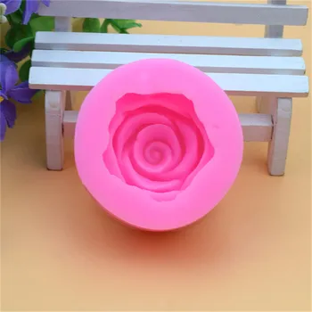 Floare Trandafir Forma Silicon pentru Fondant Săpun 3D Tort Mucegai de Copt Instrument de Matrite Prajitura cu Jeleu Bomboane de Ciocolată Decorare