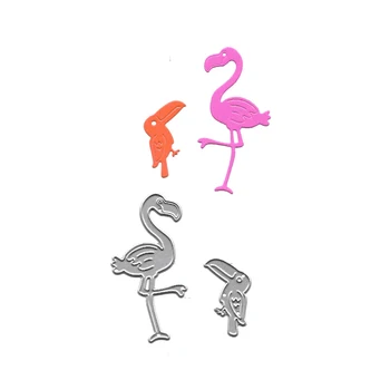 Flamingo Tăiere de Metal Moare Scrapbooking Relief Dosare pentru Luare de Card Ambarcațiuni Stencil Hobby Matrite Stantare