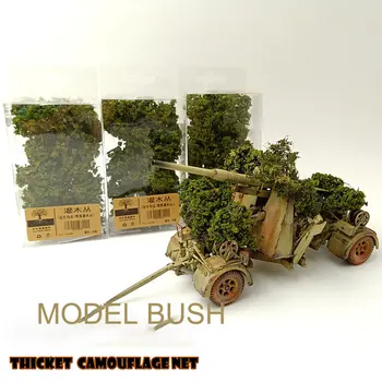 Copac In Miniatura Car Net Camuflaj Militar Scena Tren Nisip Masa Model De Scenariu Vegetație Tren Layout