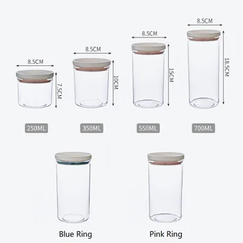 XUANBAO1105 Diferite de Culoare Inel Sigilat Sticle de Bucătărie Cutie de Depozitare Transparente Alimentare a Colectorului Păstra Proaspăt Nou Container Clar