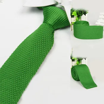 Fierbinte Vândut Noua Moda pentru Bărbați de Culoare Cravată Tricot Tricot Leagă Cravata de Culoare Solidă Ingusta Slim Skinny Țesute Simplu Cravata Ingusta Cravata